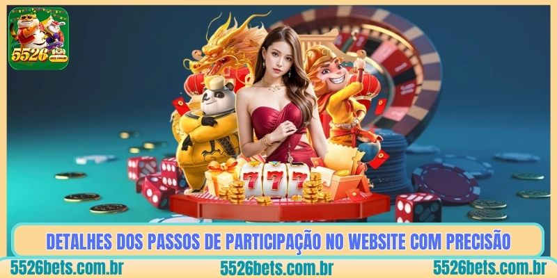 Detalhes dos Passos de Participação no Website com Precisão